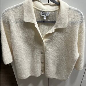 & Other Stories Short Sleeve Collar Cardigan